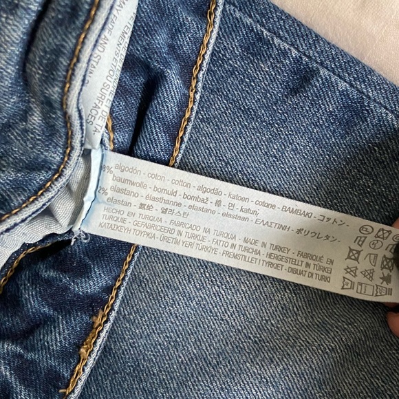 Zara Basic Denim Mid Rise Skinny - Picture 6 of 8